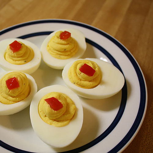 Gevulde eieren, variant 2